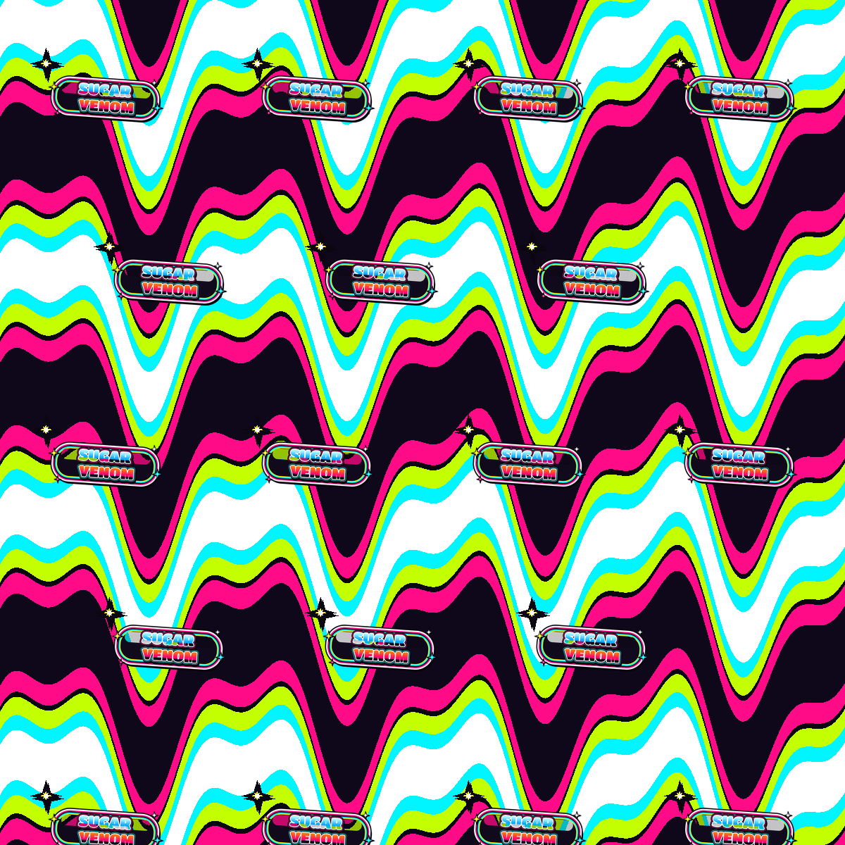 Malibu Acid Drip All-Over Print